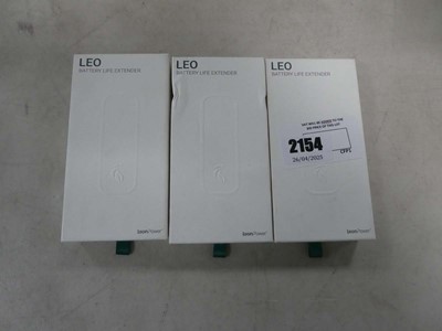 Lot 2154 - 3 boxed Leo battery life extenders