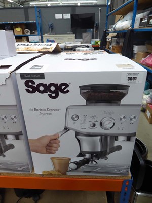 Lot 3001 - Sage Barista Express Impress coffee machine