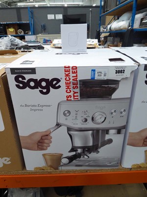 Lot 3002 - Sage Barista Express Impress coffee machine