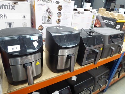 Lot 3023 - 3 Unboxed Gourmia digital air fryers, plus 1...