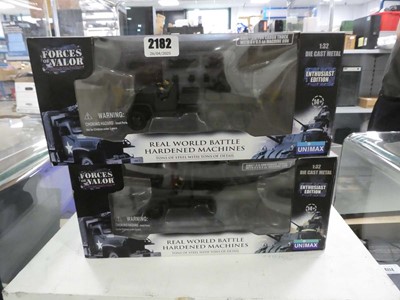 Lot 2182 - Two Forces of Valor real world battle hardened...