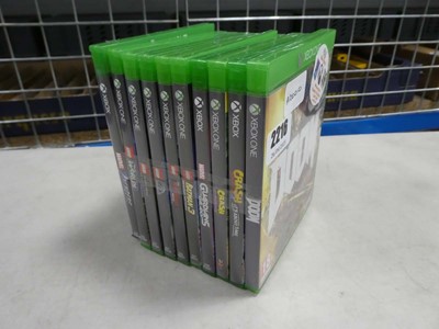 Lot 2216 - Ten XBox One and XBox games to include Marvel...