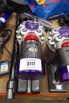 Lot 3117 - Handheld Dyson V8 with pole, head, and 3...