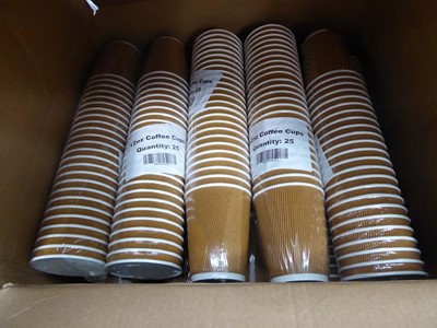 Lot 3073 - Box of disposable coffee cups