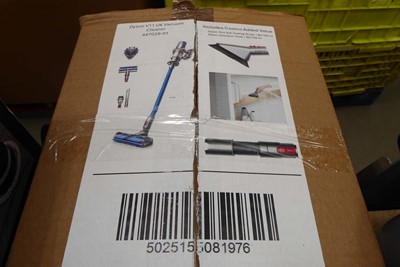 Lot 3123 - Handheld Dyson V11 with pole, head, various...