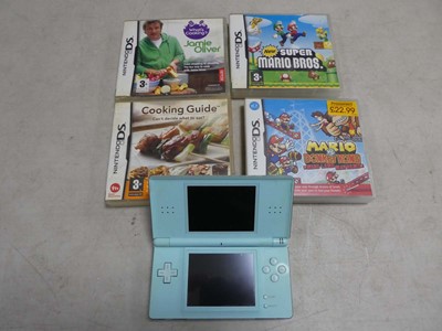 Lot 2218 - Nintendo DS along with four Nintendo DS games-...