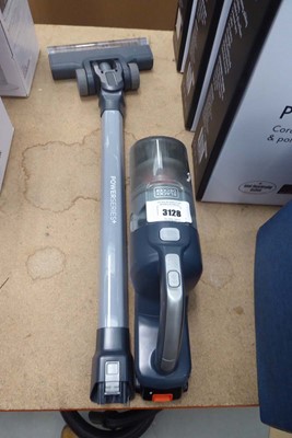 Lot 3128 - Black & Decker cordless vacuum with pole, head...