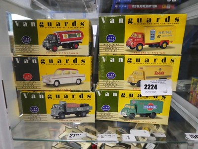 Lot 2224 - Six boxed Vanguards diecast vehicles - Bedford...