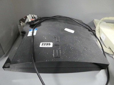 Lot 2235 - PlayStation 3 with charging cable (no...