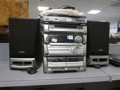 Lot 2236 - Aiwa music system incorporating with PXE860...