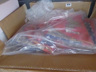 Lot 3214 - Box of Fortnite backpacks plus Wonder Woman