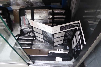 Lot 3189 - Japan triple hardened steel knife set