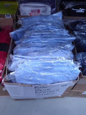 Lot 3241 - Box of blue branded shirts