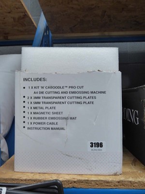 Lot 3196 - A4 die cutting and embossing machine