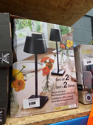 Lot 3198 - Mikasa Touch control rechargeable LED lamp