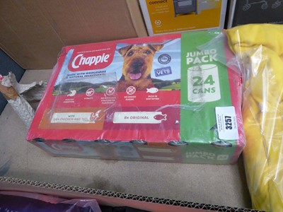 Lot 3257 - Box of 24 cans of Chappie dog food