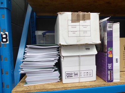 Lot 3264 - Note paper, storage box, A4 paper etc