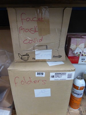 Lot 3273 - Four boxes of face coverings plus three boxes...
