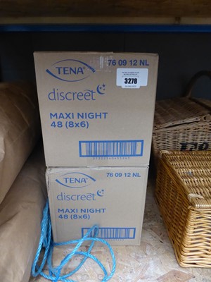 Lot 3278 - Four boxes of Tena incontinence pads