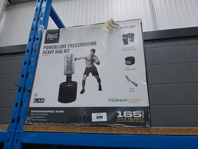 Lot 3293 - Everlast Powercore free standing heavy bag kit