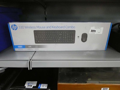 Lot 2271 - HP 330 wireless mouse and keyboard in a box