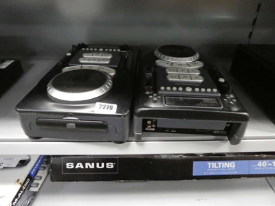 Lot 2279 - Two Numark Axis 9 professional CD players