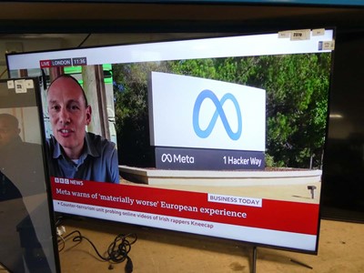 Lot 2294 - Hisense 65" TV Model 65E7KQTUK with box B32...