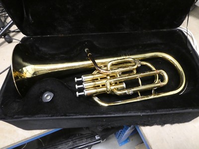 Lot 2314 - Tenor horn in case