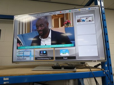 Lot 2319 - Panasonic 42" TV Model TXL42E6B with stand and...