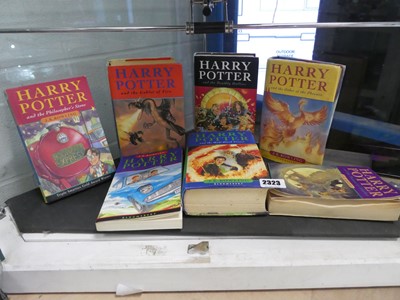 Lot 2323 - Selection of 7 Harry Potter books, some 1st Ed....