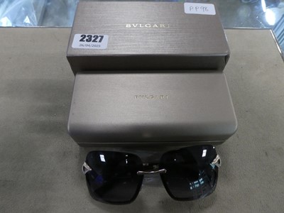 Lot 2327 - Pair of Bulgari sunglasses with case and box
