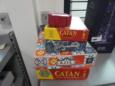 Lot 2387 - Selection of games inc Catan, Azul and Ukotoa...