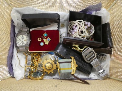 Lot 2356 - Selection of coins, jewellery, watches etc.