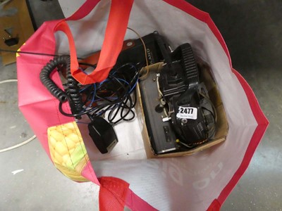 Lot 2477 - Bag containing CB radio, etc