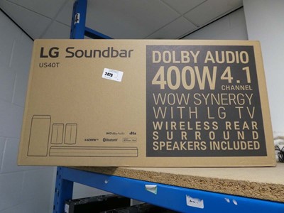 Lot 2479 - LG sound bar US40S40T (boxed)