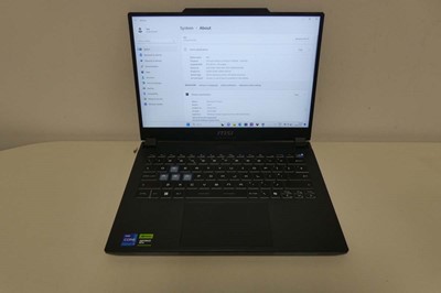 Lot 1395 - MSi Cyborg 14 A13VF gaming laptop, Intel Core...