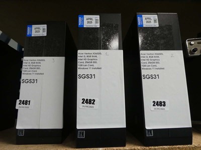 Lot 2482 - Acer Veriton X2632G PC with intel i3 processor,...