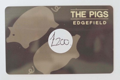 Lot 66 - The Pigs Edgefield (x1) - Total face value £200