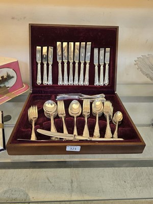 Lot 321 - A part canteen containing and assortment of...