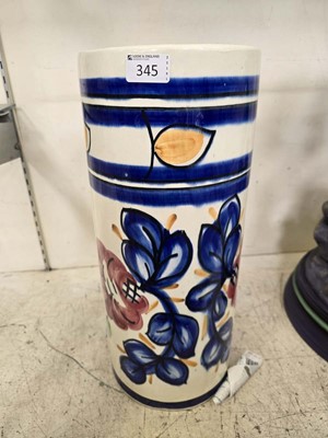 Lot 345 - A Portuguese studio pottery stick stand with...