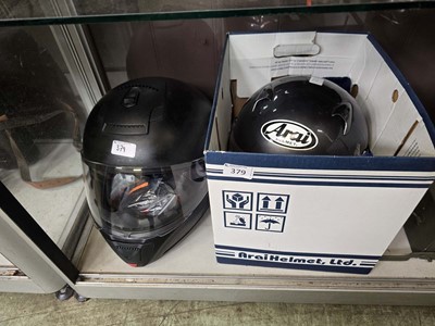 Lot 379 - Two motorcycle helmets