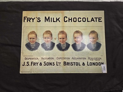 Lot 394 - A reproduction Fry's milk chocolate...