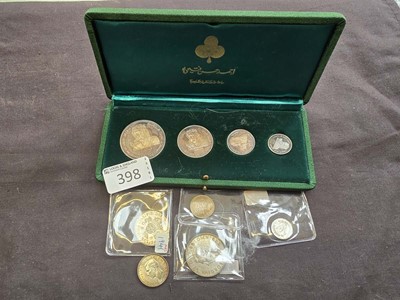 Lot 398 - A presentation set of eastern coins together...