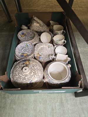 Lot 431 - A part Empire decorative tea set, to include...