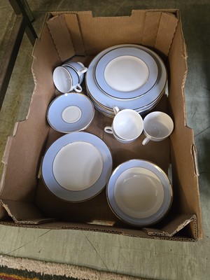 Lot 433 - A part blue and gilt decorated Doulton dinner...