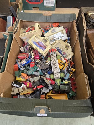 Lot 441 - A tray containing a large quantity of diecast...