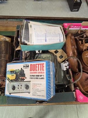 Lot 448 - A tray containing model railway controller...