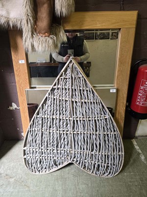 Lot 8 - A large modern framed mirror together with one...