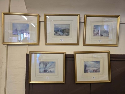 Lot 13 - A set of five framed and glazed Turner prints
