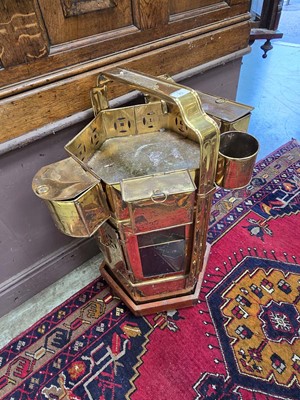 Lot 31 - An eastern brass Thai noodle vendor cart